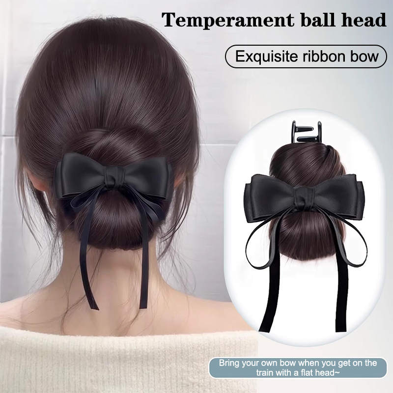 Claw Clip Messy Bun Hair Piece - Postizo de moño bajo sintético con