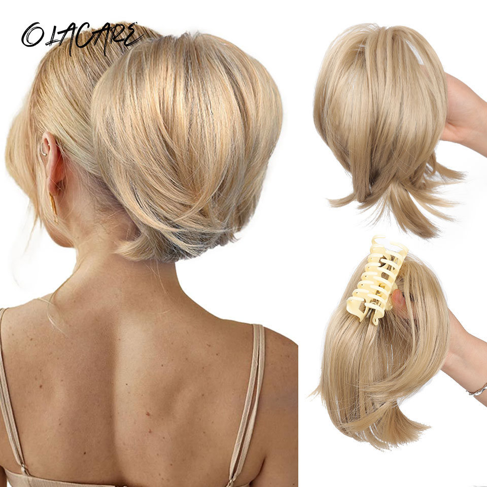 Claw Clip Messy Bun Hair Piece - Moño desordenado, pieza de pelo, Clip