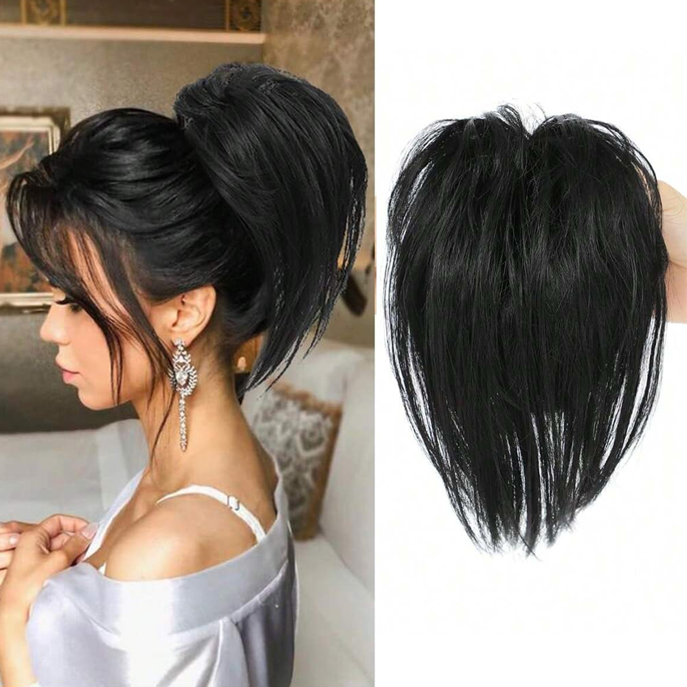 Claw Clip Messy Bun Hair Piece - Extensiones de Cabello Sintético para Mujer: