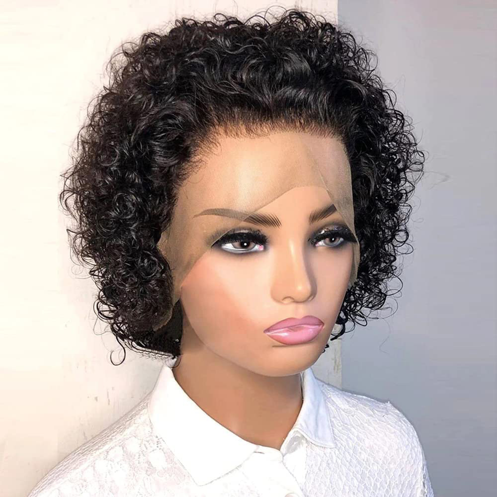 Short Pixie Cut Wig Human Hair Cheap - Pelucas Pixie Cut 13x4, Pelucas de