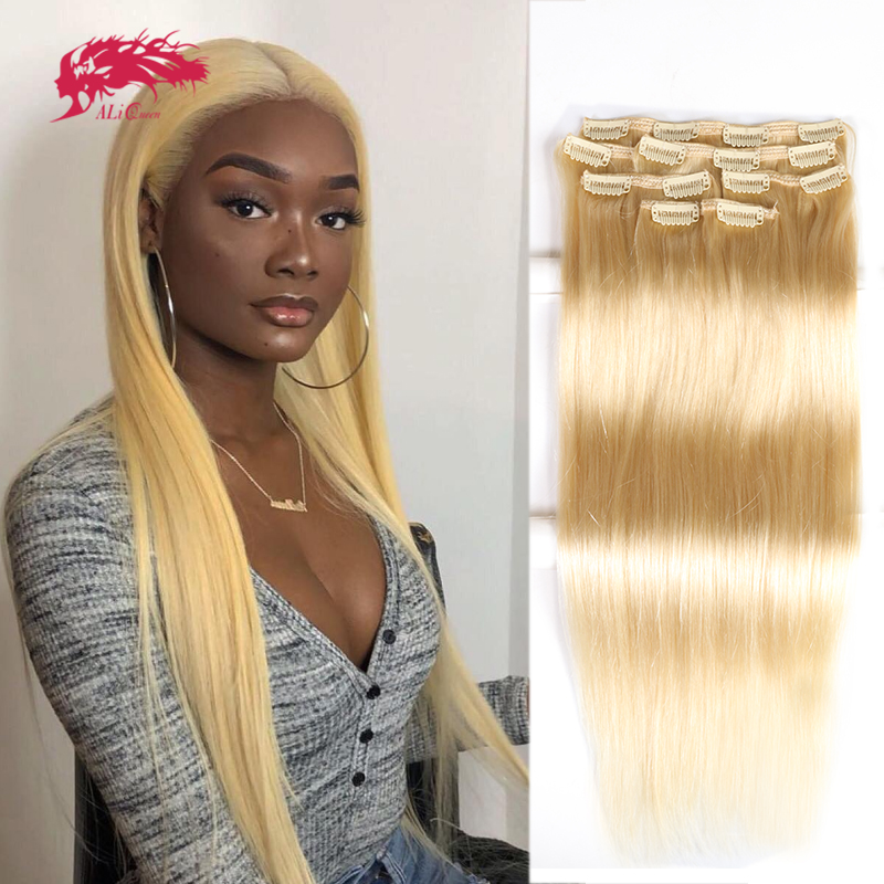 Seamless Clip In Hair Extensions Human Hair - Ali Queen - Extensiones de Cabello