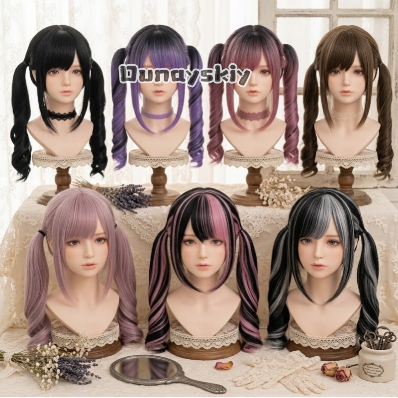 Synthetic Braided Wigs For Black Women - Peluca sintética con degradado de color