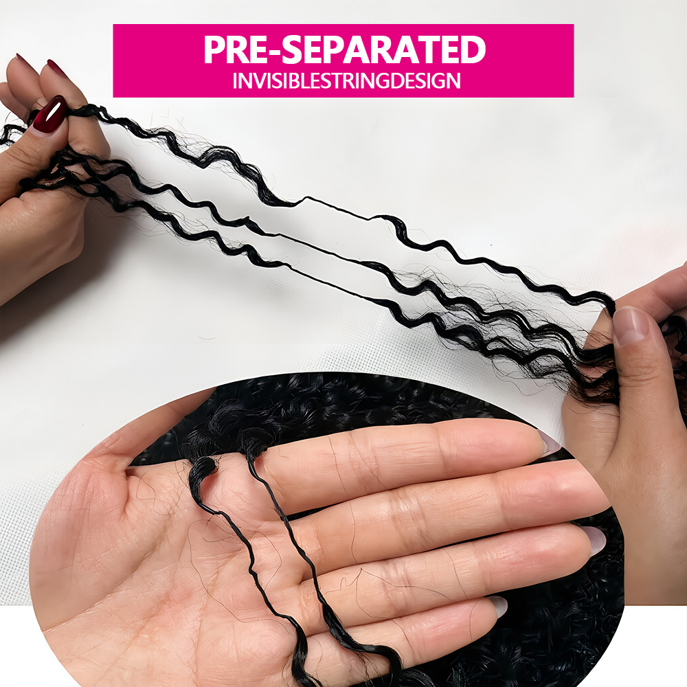 Extensiones de cabello humano  - Water Wave Bulk Human Hair For Braiding reseña y precio