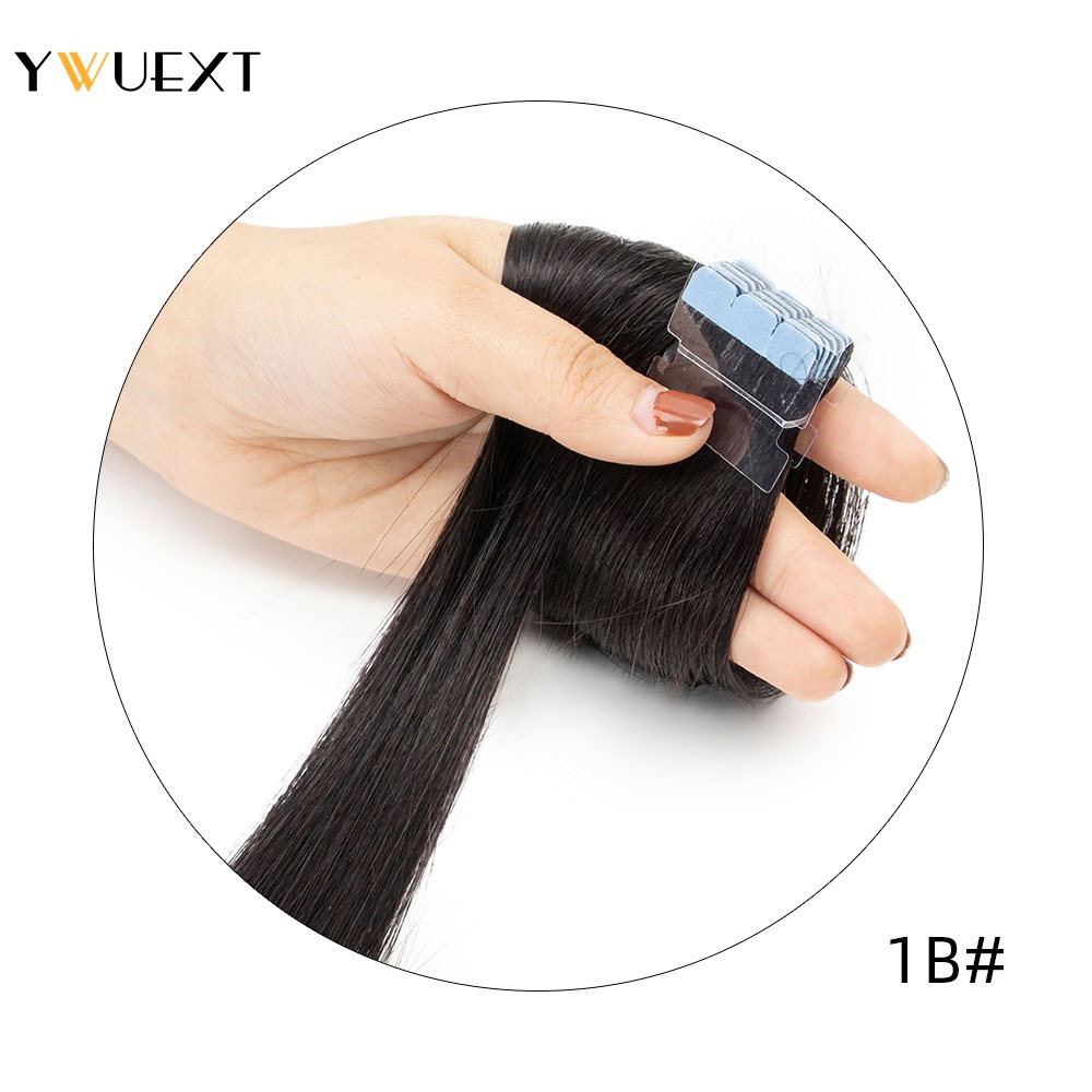 YWUEXT Mini Cinta en Extension - Invisible Tape In Extensions Real Hair reseña y precio