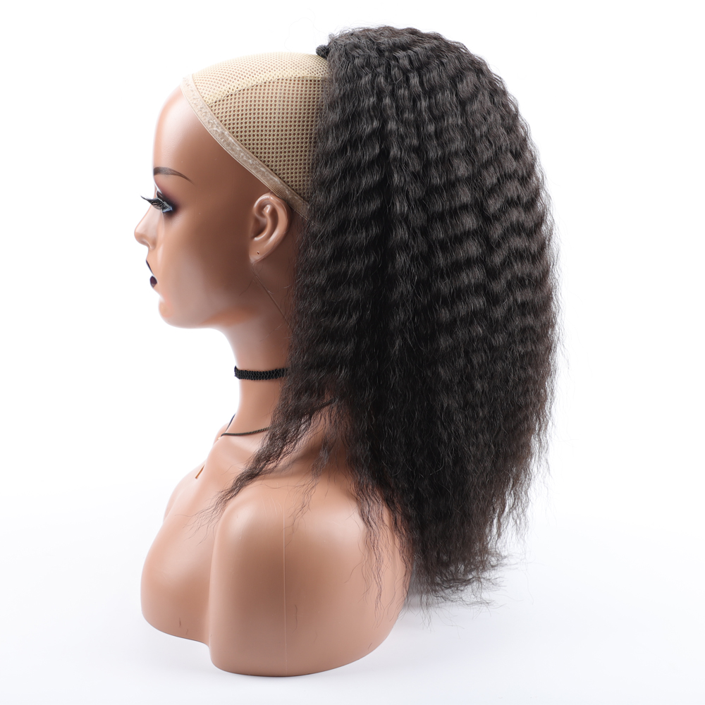 Cola de Caballo sintética fals - Drawstring Afro Curly Puff Ponytail reseña y precio