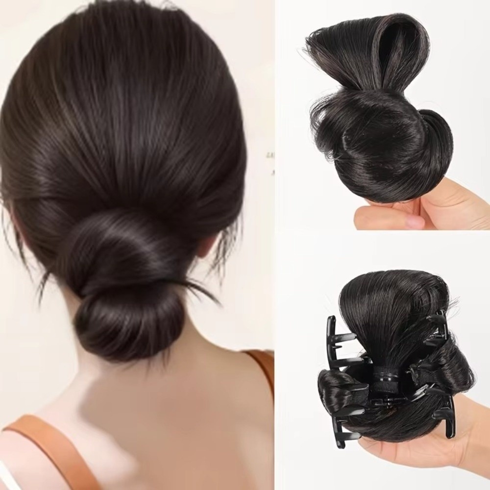 Peluca de moño de pelo natural - Claw Clip Messy Bun Hair Piece reseña y precio