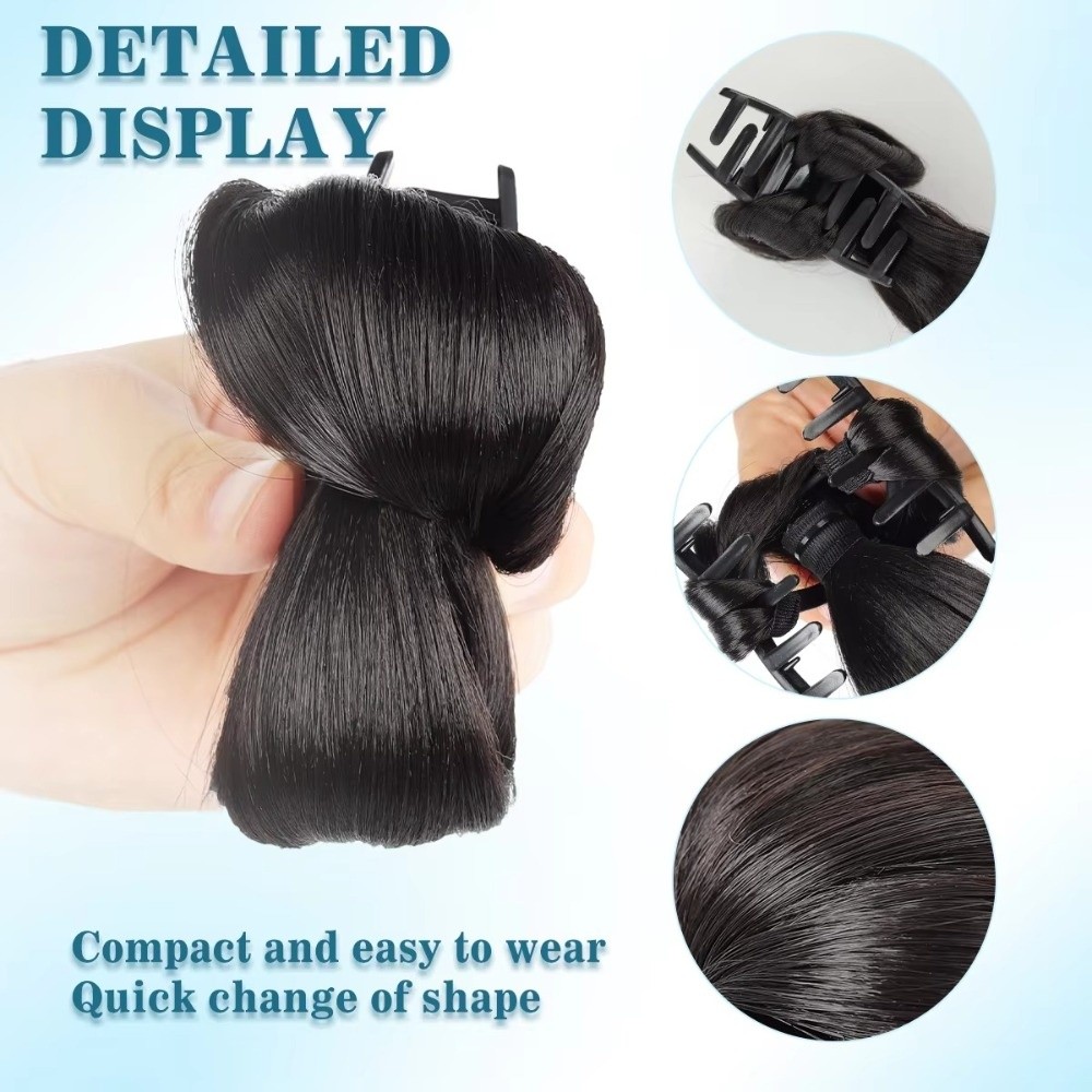 Peluca de moño de pelo natural - Claw Clip Messy Bun Hair Piece reseña y precio