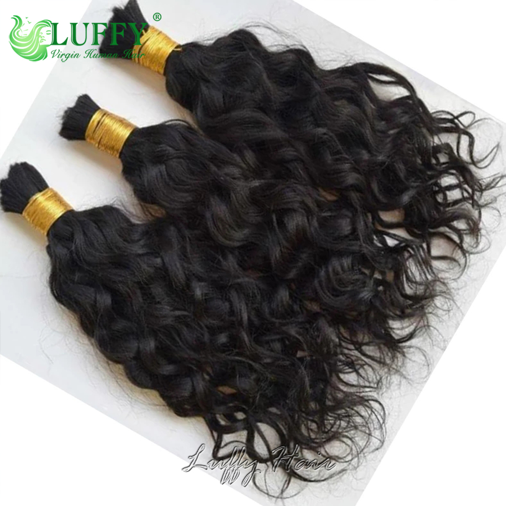 Bulk Human Hair for Braiding W - Water Wave Bulk Human Hair For Braiding reseña y precio