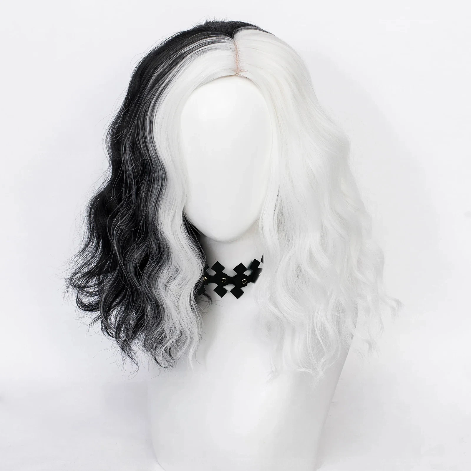 Peluca de cosplay de Cruella d - Synthetic Braided Wigs For Black Women reseña y precio