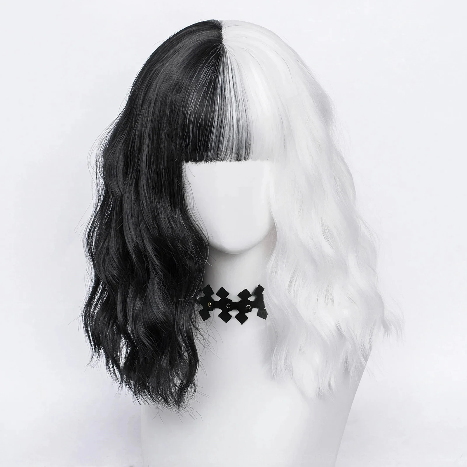 Peluca de cosplay de Cruella d - Synthetic Braided Wigs For Black Women reseña y precio