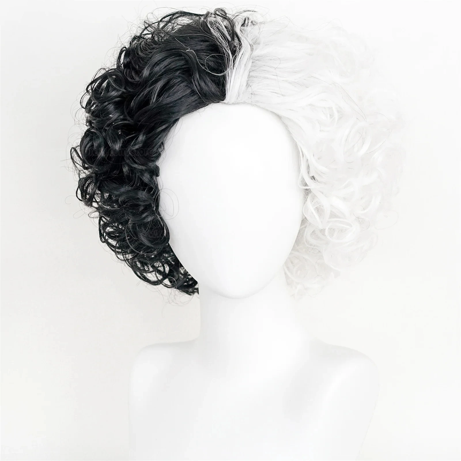 Peluca de cosplay de Cruella d - Synthetic Braided Wigs For Black Women reseña y precio