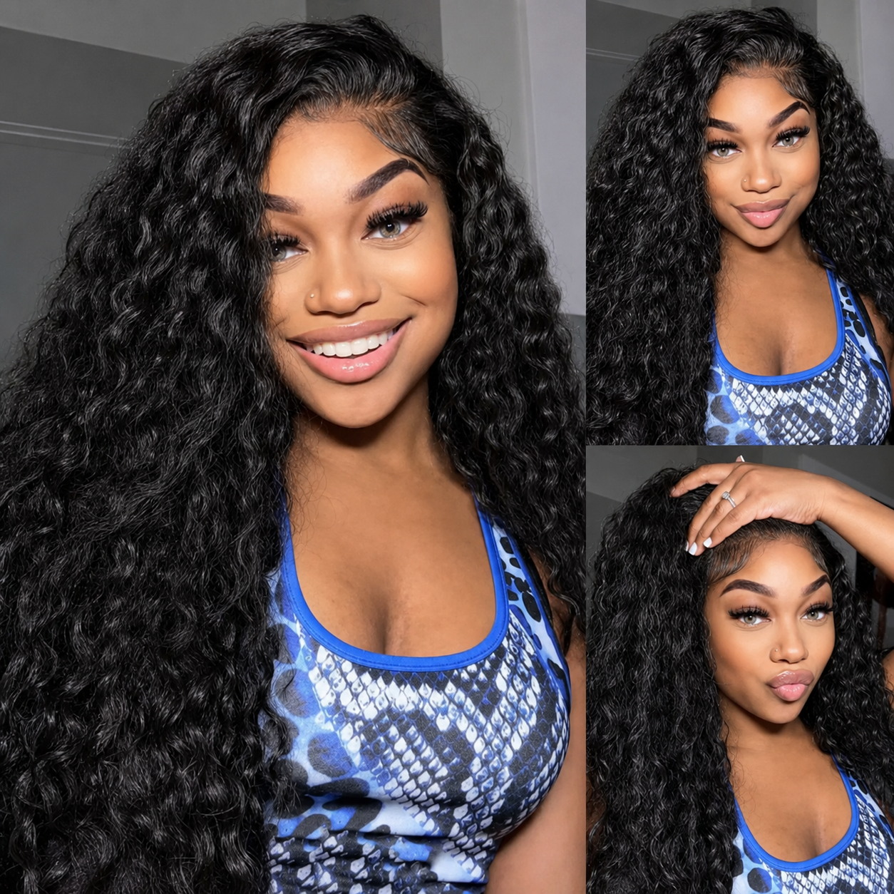 Pelucas rizadas ultra ajustada - Hd Lace Frontal Wig Human Hair Pre Plucked reseña y precio