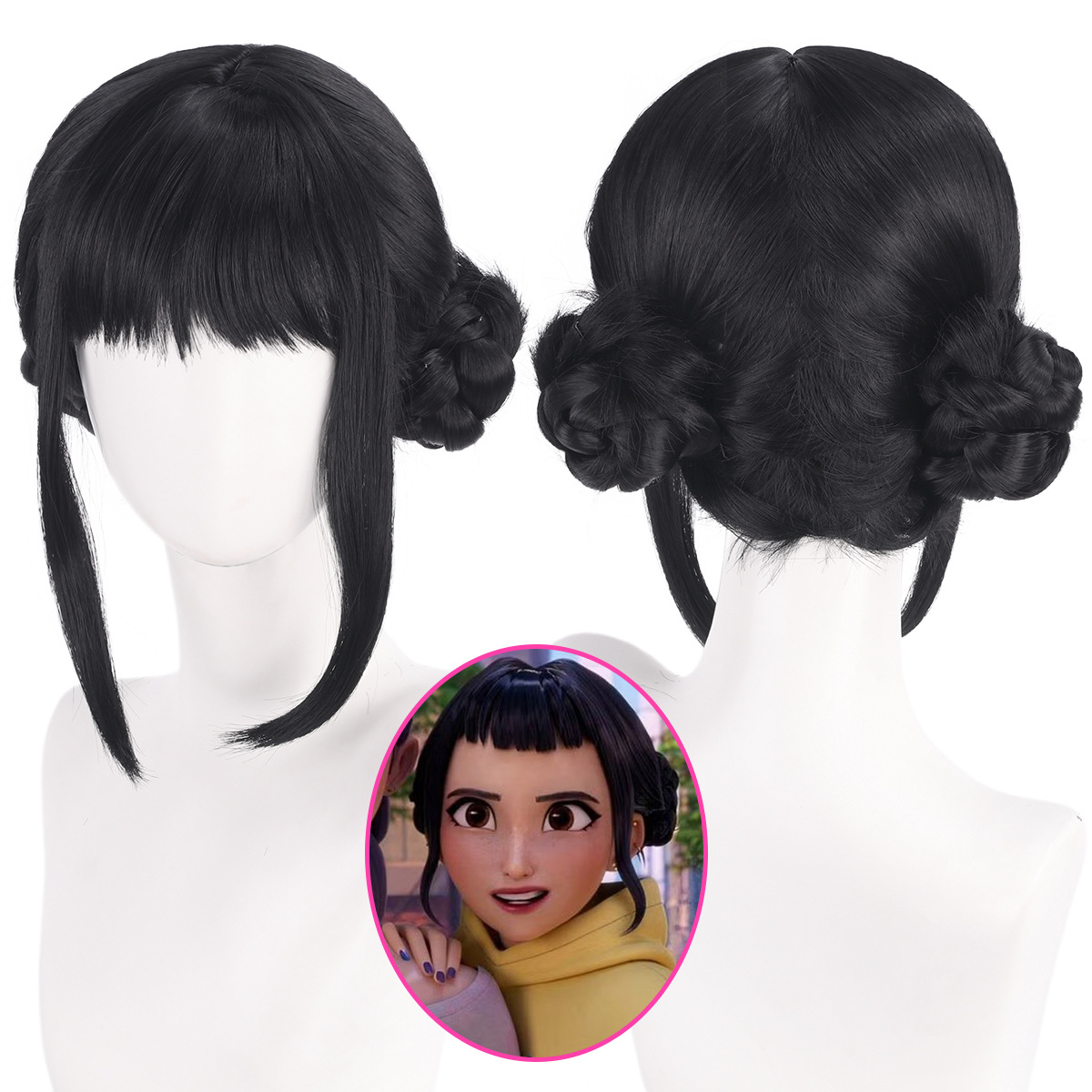 Zoey-Peluca de Cosplay de 33cm - Synthetic Braided Wigs For Black Women reseña y precio