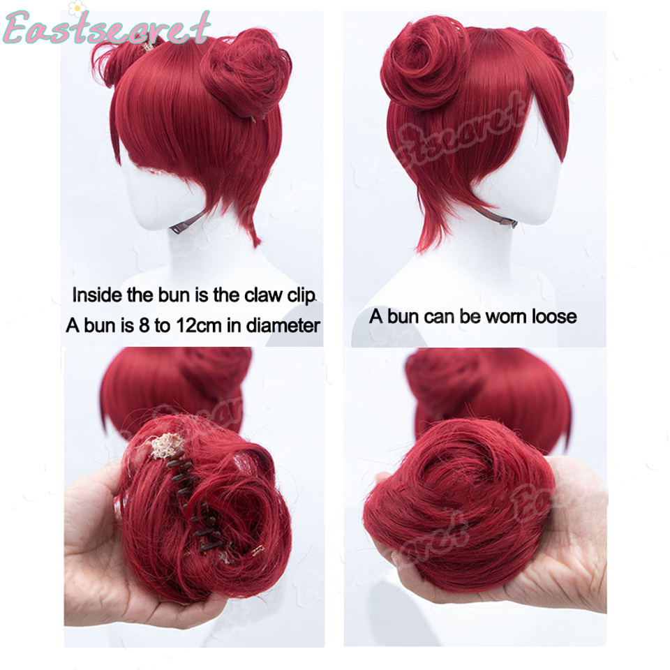 Moños sintéticos rizados para  - Claw Clip Messy Bun Hair Piece reseña y precio