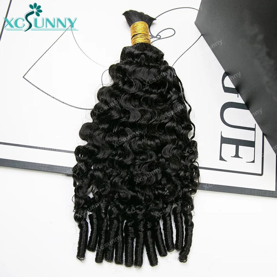 Extensiones de Cabello Humano  - Water Wave Bulk Human Hair For Braiding reseña y precio