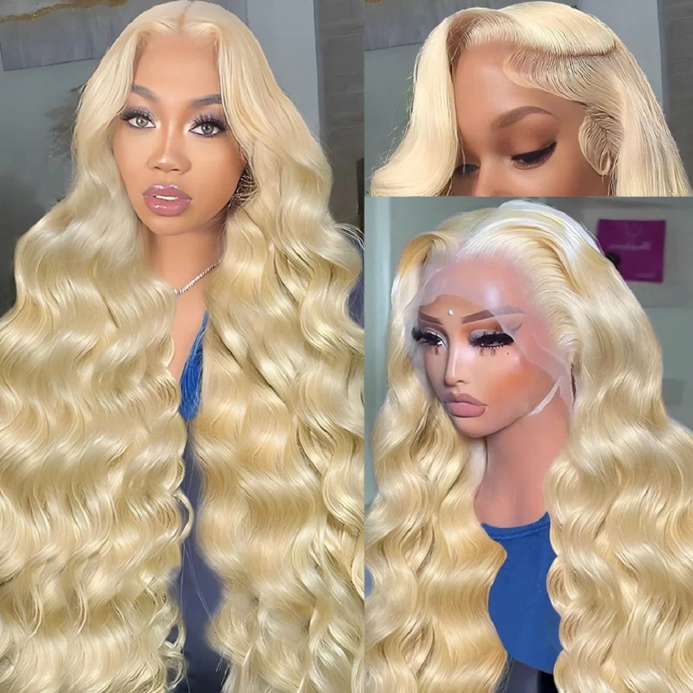 Pelucas de Cabello Humano Rubi - 613 Blonde Body Wave Lace Front Wig reseña y precio
