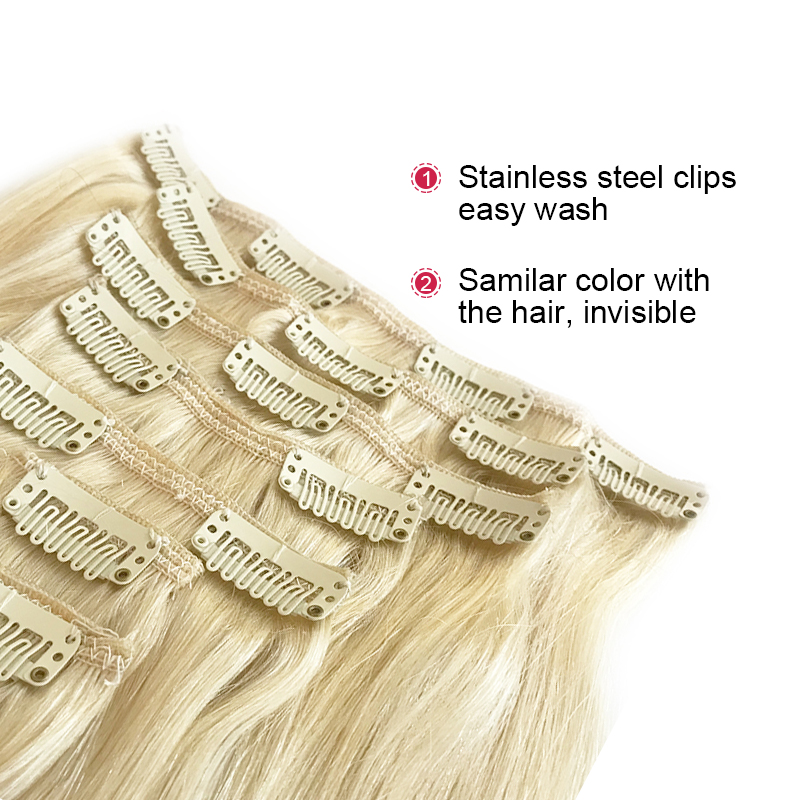Ali Queen - Extensiones de Cab - Seamless Clip In Hair Extensions Human Hair reseña y precio