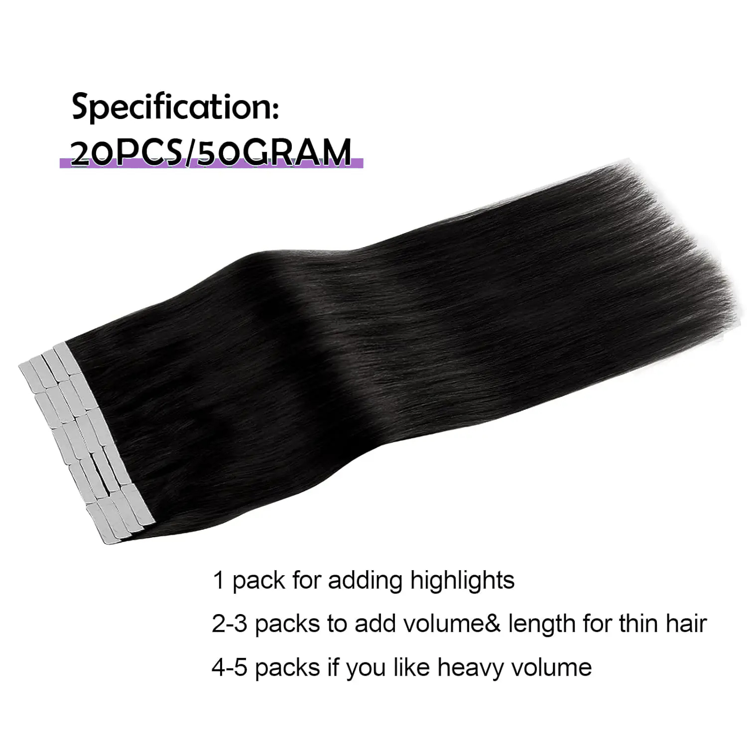 Extensiones de cabello con cin - Invisible Tape In Extensions Real Hair reseña y precio