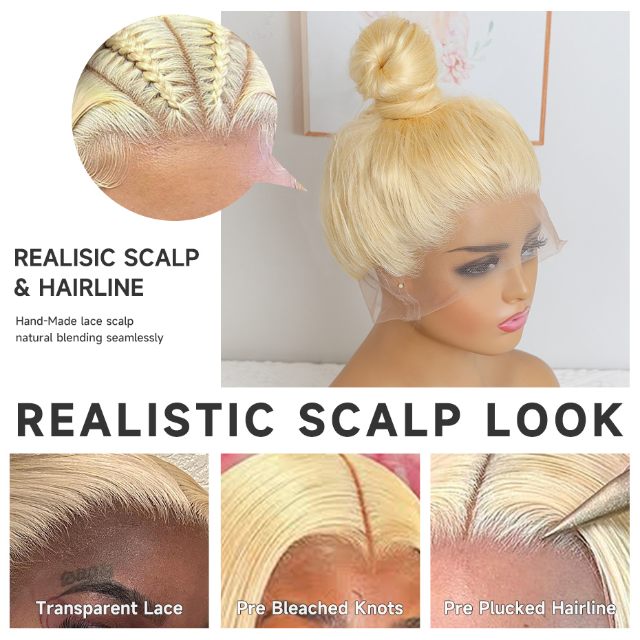 Peluca de cabello humano liso  - Lace Front Wigs reseña y precio