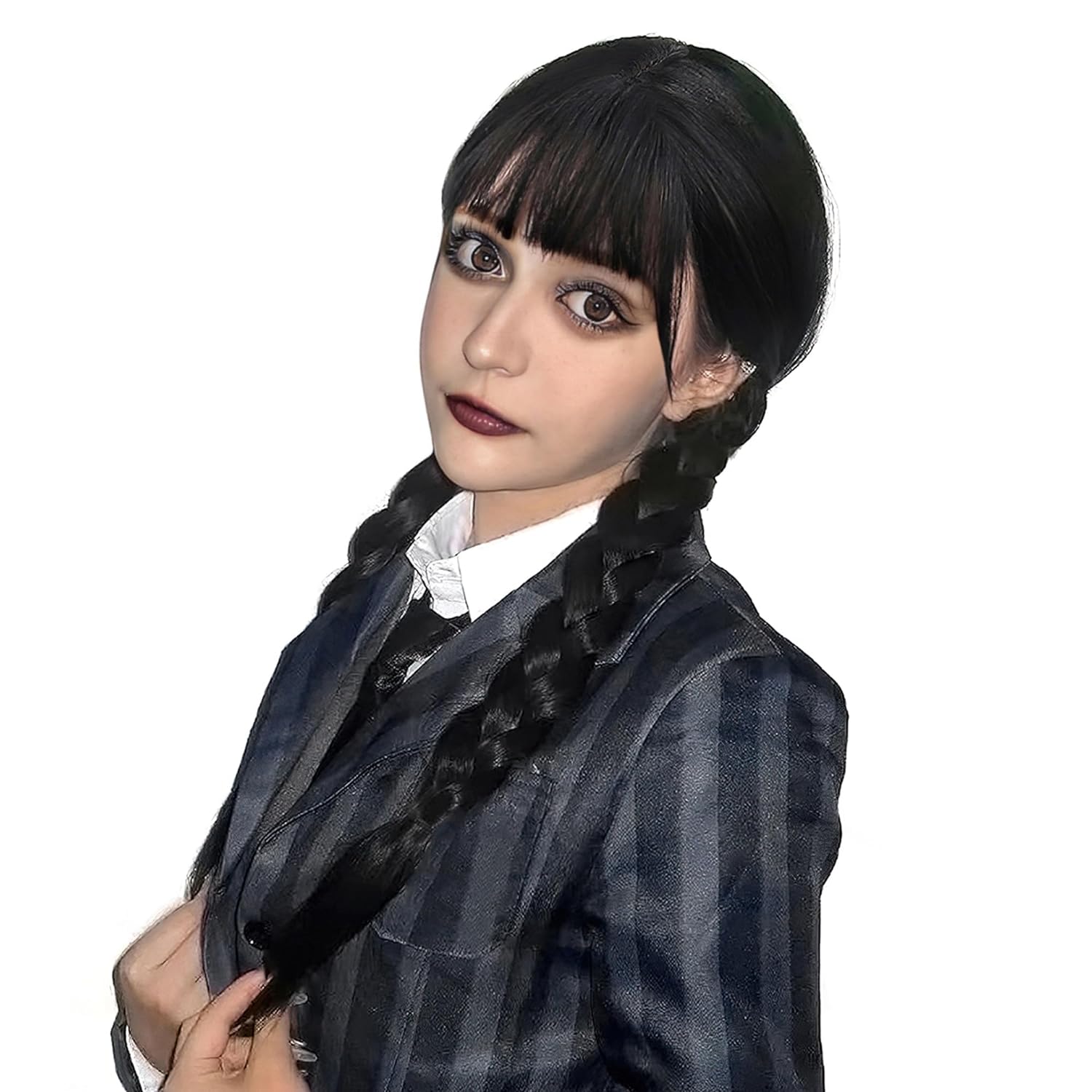 Peluca trenzada negra larga pa - Synthetic Braided Wigs For Black Women reseña y precio