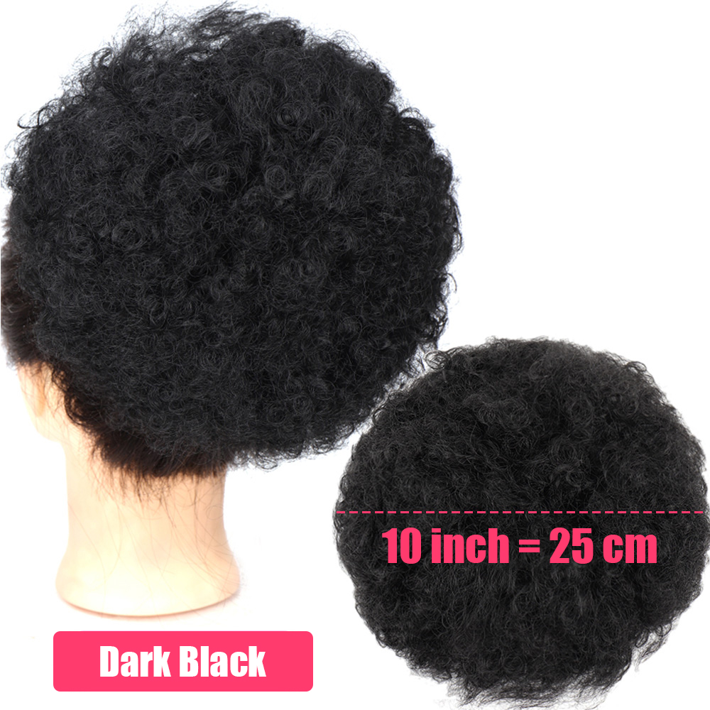 Extensiones sintéticas de cola - Drawstring Afro Curly Puff Ponytail reseña y precio